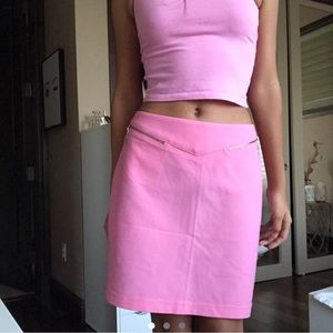 Versace jeans couture pink vintage skirt